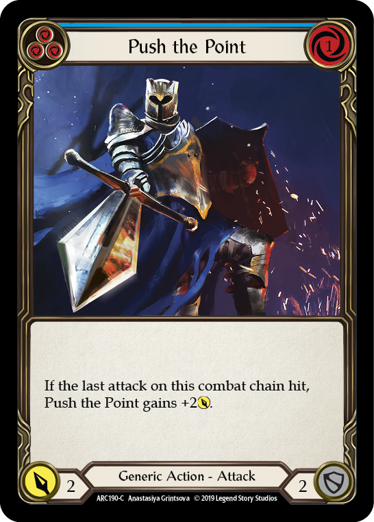 Push the Point (Blue) [ARC190-C] 1st Edition Normal