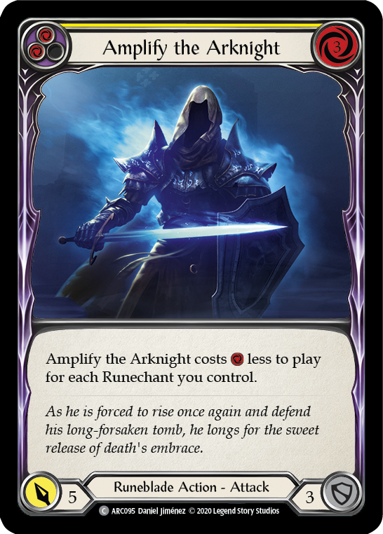Amplify the Arknight (Yellow) [ARC095] Unlimited Rainbow Foil