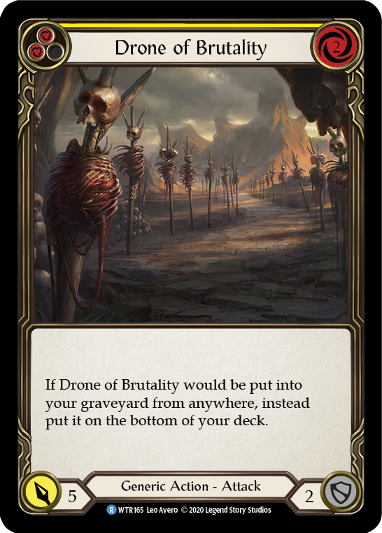 Drone of Brutality (Yellow) [WTR165] Unlimited Rainbow Foil
