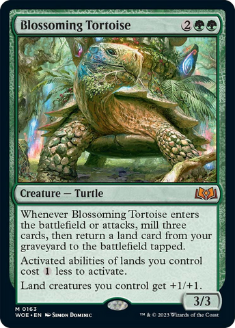 Blossoming Tortoise [Wilds of Eldraine]