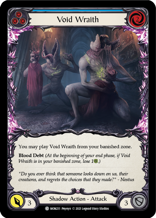 Void Wraith (Blue) [MON211] 1st Edition Normal