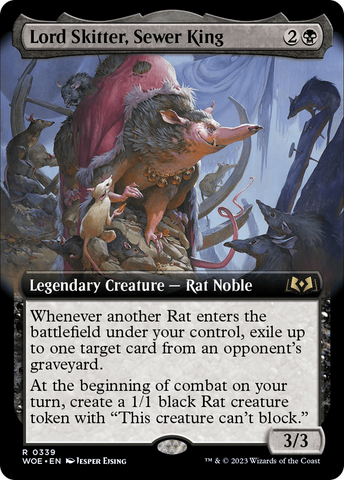 Lord Skitter, Sewer King (Extended Art) [Wilds of Eldraine]