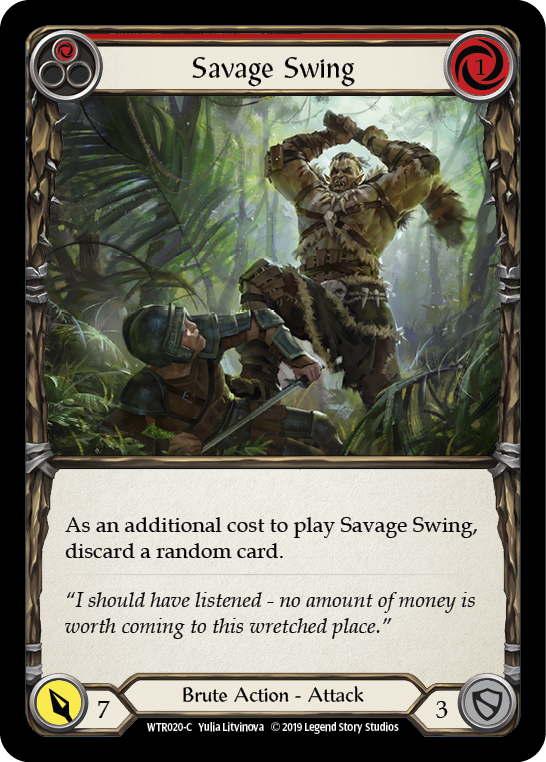 Savage Swing (Red) [WTR020-C] Alpha Print Normal