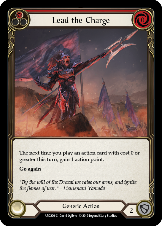 Lead the Charge (Red) [ARC209-C] 1st Edition Rainbow Foil