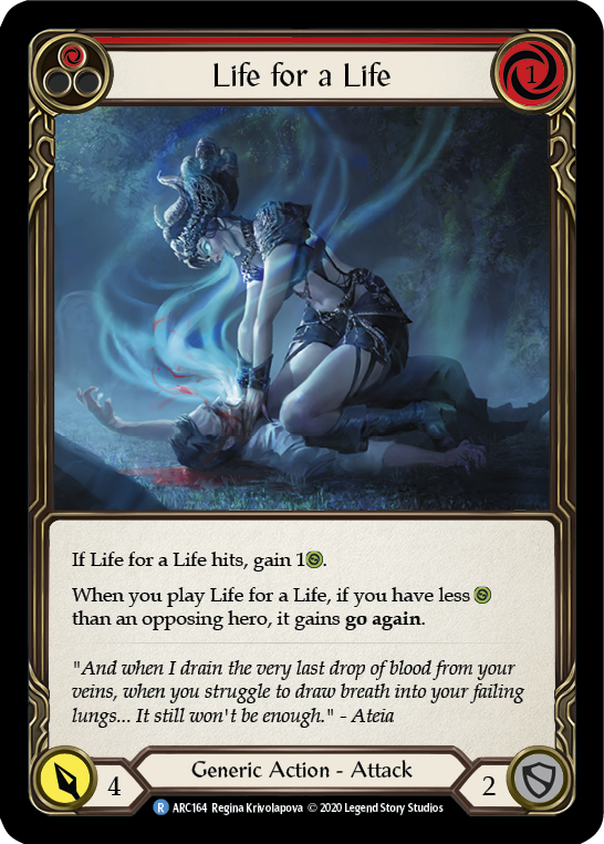 Life for a Life (Red) [ARC164] Unlimited Rainbow Foil