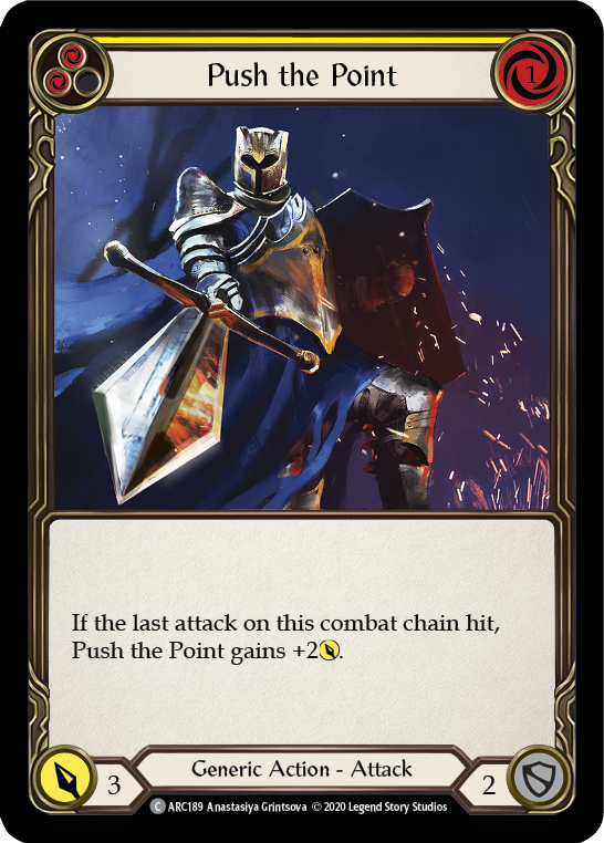Push the Point (Yellow) [ARC189] Unlimited Rainbow Foil