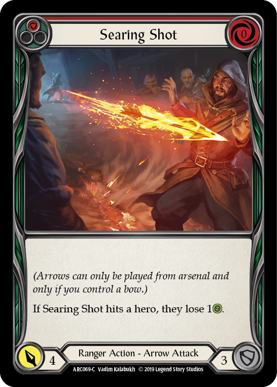Searing Shot (Red) [ARC069-C] 1st Edition Normal