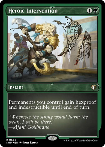 Heroic Intervention (Foil Etched) [Commander Masters]