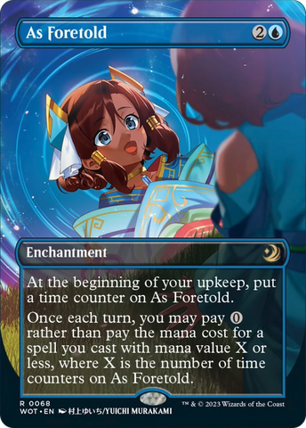As Foretold (Anime Borderless) (Confetti Foil) [Wilds of Eldraine: Enchanting Tales]